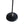 Vintage floor lamp base with black circular foot and ribbed metal pole