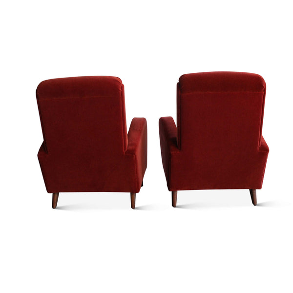 Vintage Pair of Mohair Armchairs