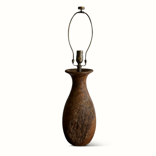 Wood Vase Lamp