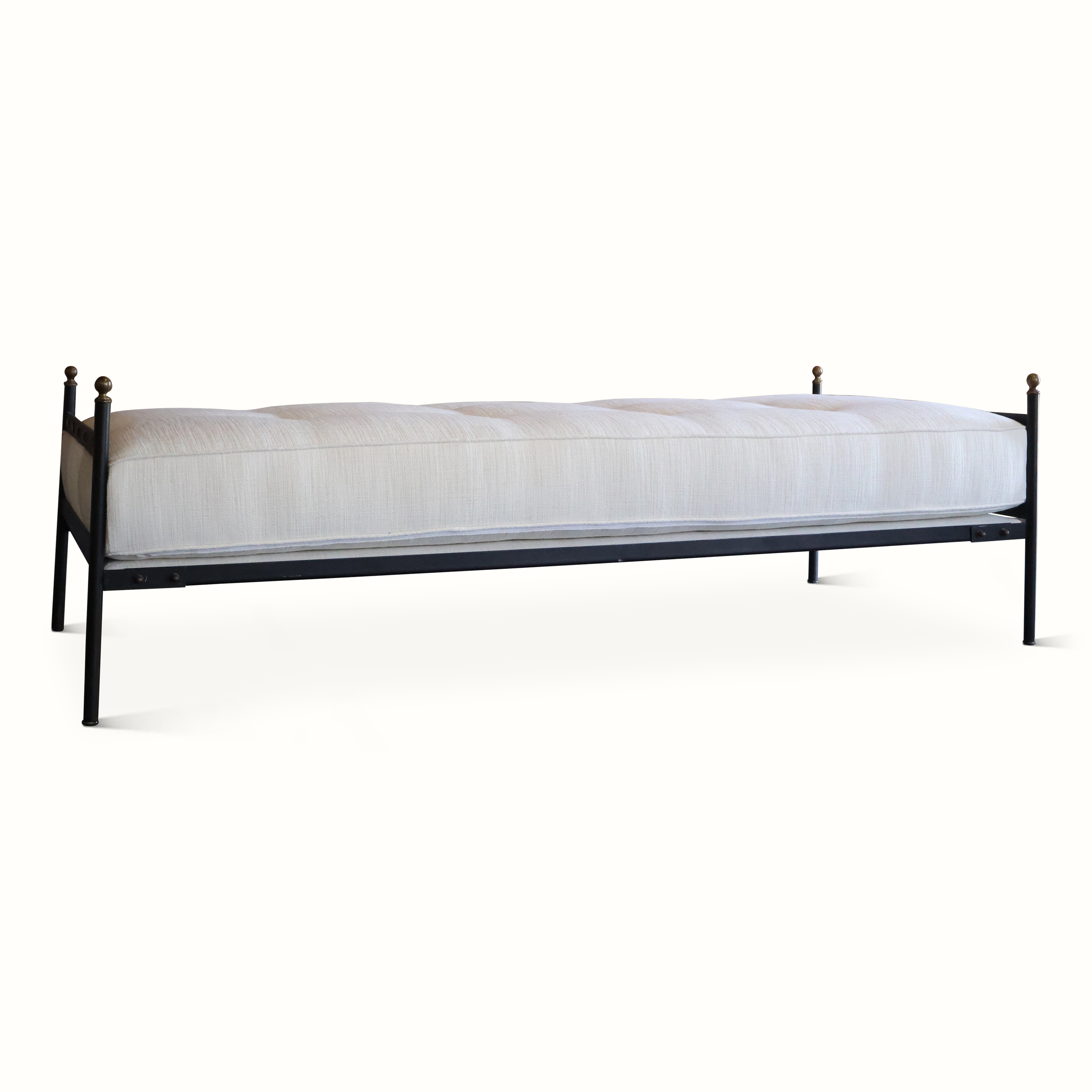 Iron Daybed Atributed to Jacques Adnet