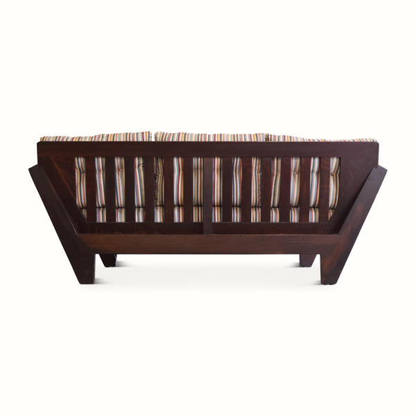 Antique Arts & Crafts Style Oak Sofa