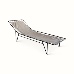 California Modernist Iron Outdoor Chaise Lounge Chair