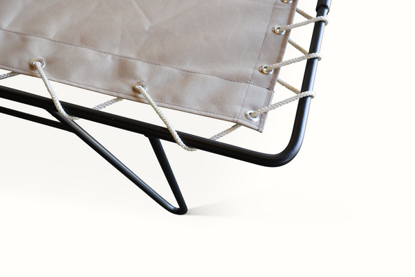 California Modernist Iron Outdoor Chaise Lounge Chair