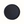 Black gueridon table top with braided rim around the circular surface