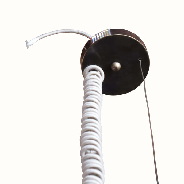 Brass Adjustable Pendant Light Attributed to Paavo Tynell