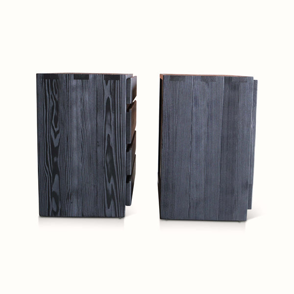 Vintage Pair of Pine Cabinets by Maison Regain