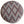 Round ottoman top, beige Moroccan rug design with red, navy, and gray diamond motifs.