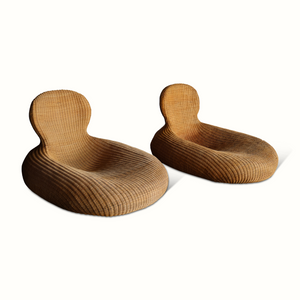 Pair of Wicker Lounge Chairs