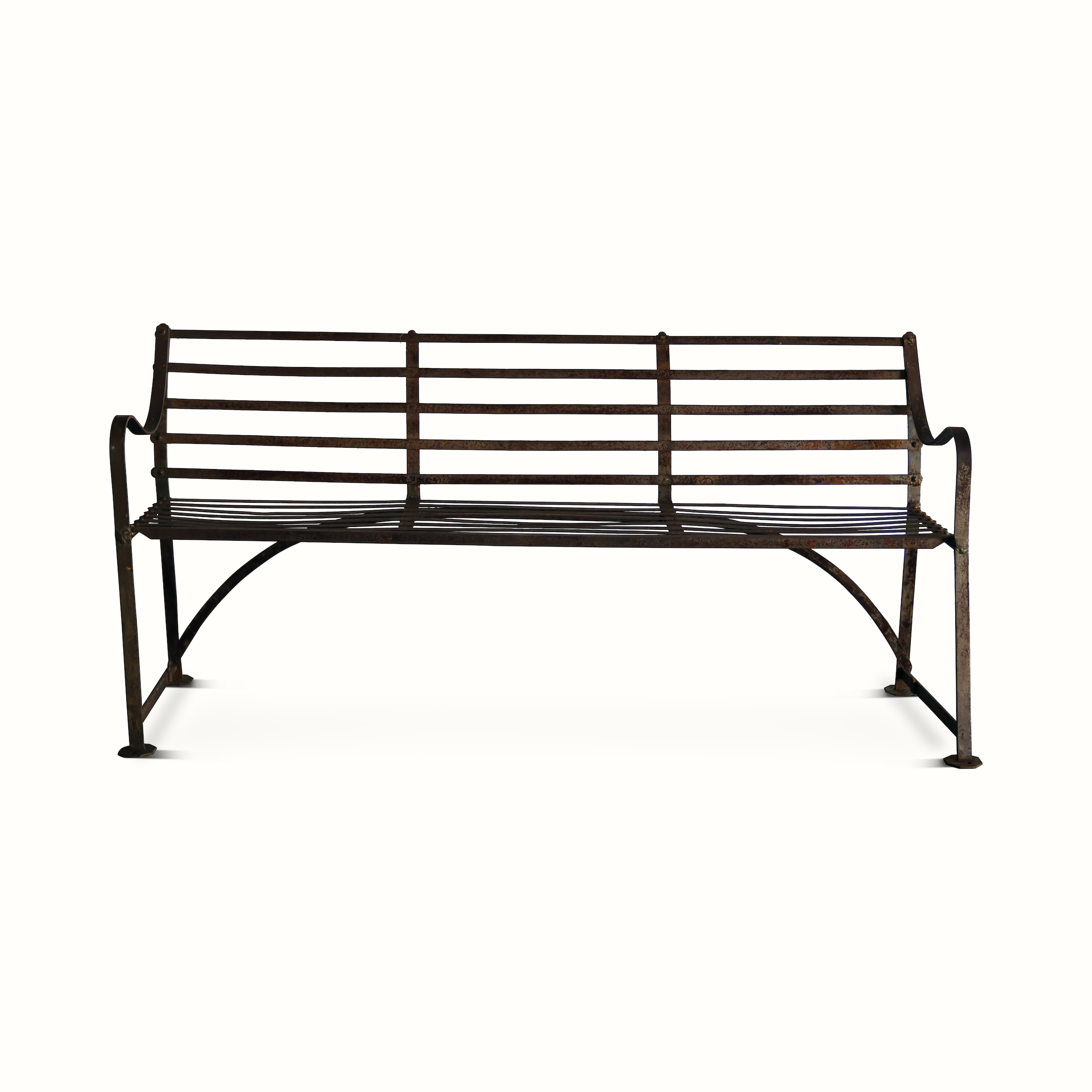 Antique Iron Garden Bench