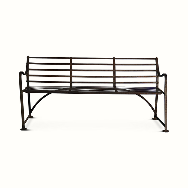 Antique Iron Garden Bench