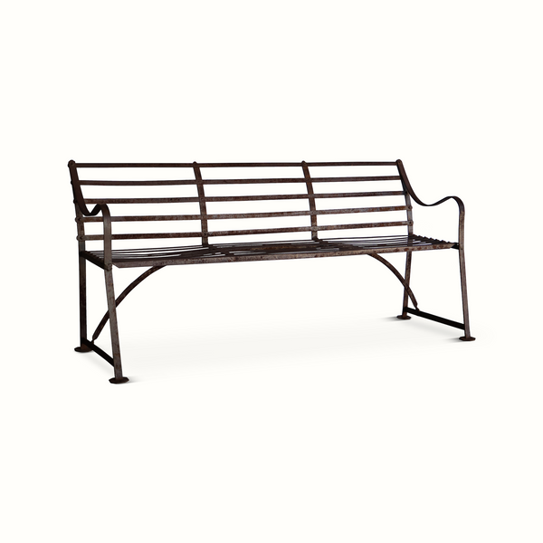 Antique Iron Garden Bench