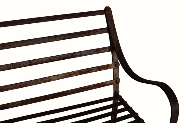 Antique Iron Garden Bench