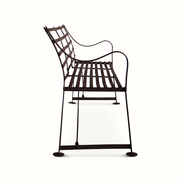 Antique Iron Garden Bench