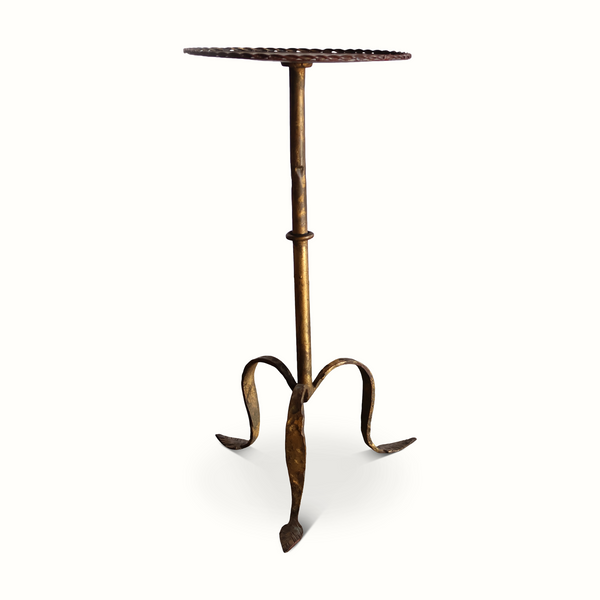 Guilt Iron Gueridon Table