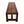 Wooden bench with decorative ceramic tile runner and open apron base