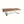 Tile coffee table with brown mosaic tabletop, light frame, and angled steel supports