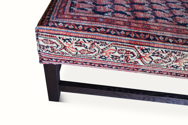 Lexington Ottoman in Vintage Persian Carpet