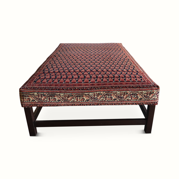 Lexington Ottoman in Vintage Persian Carpet