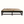 Tree of Life ottoman with dark wood base and tufted beige top, tree-and-leaf tapestry print
