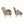 Pair of sheepskin armchairs, angled side view, cream fluffy upholstery, curved arms, black legs