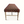 Bench with red-and-brown geometric rug cover over light wood frame, curved legs