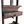Antique wooden easel with worn paint, hinged panel, and built-in drawer front