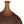 Studio pottery vase, close-up of flared neck and shoulder with speckled rust glaze.