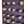 Purple peg art board with mixed-size wooden pegs in curved rows