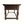 Carved oak library table front view with decorative apron and baluster legs