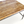 Brown stone coffee table top with speckled veining and dark metal edge
