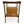 Bar cart with wood shelves, black legs, and perforated brass-toned front basket