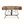 Kilim carpet bench with dark iron scroll legs and multicolor geometric woven seat