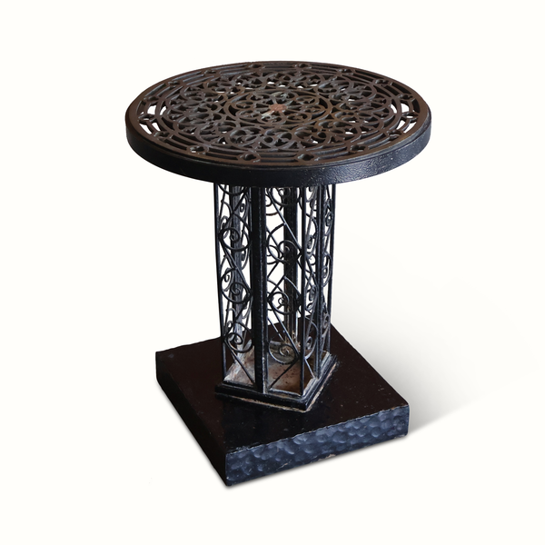1930s French Iron Side Table