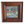 Scenic landscape pottery tile with raised details, dark wood frame and blue water scene