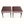 Two upholstered stools with patterned fabric seats and dark wood legs