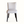 Modern leather accent chair with rounded back, light upholstery, and dark legs