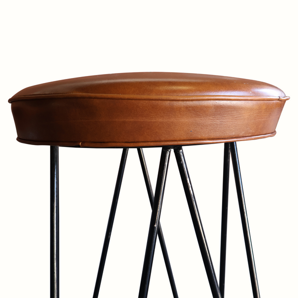 Set of Four 1950s Iron Barstools