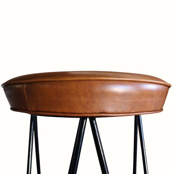 Set of Four 1950s Iron Barstools