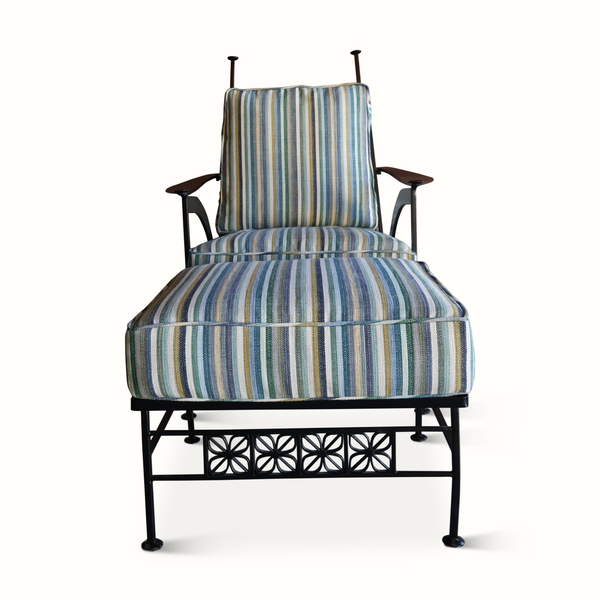 Iron Armchair and Ottoman by John Salterini