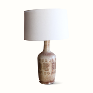 French Ceramic Studio Pottery Lamp 1960s