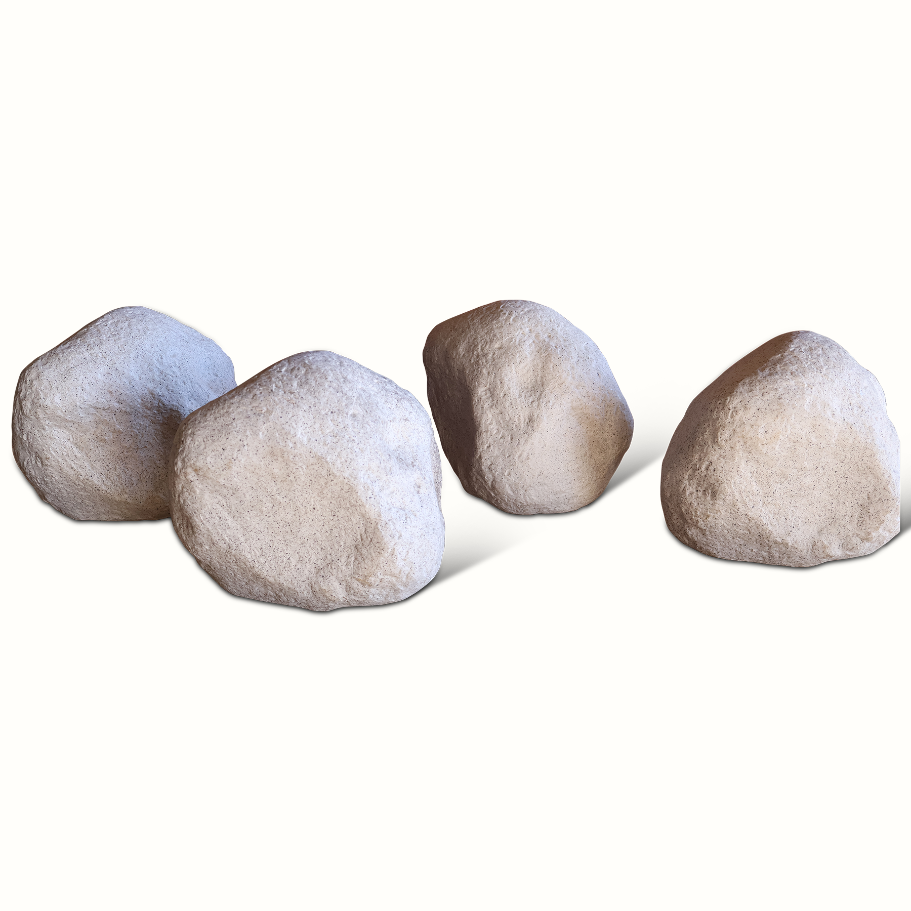 Set of Andre Cazenave Moon Rock Lamps