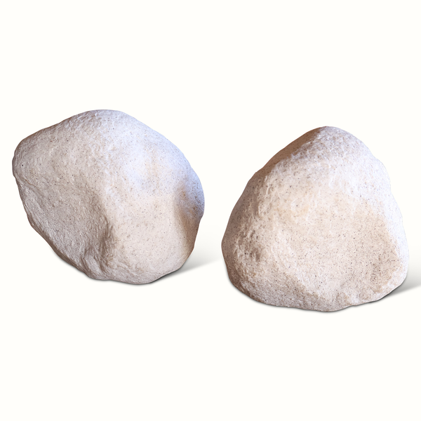 Set of Andre Cazenave Moon Rock Lamps