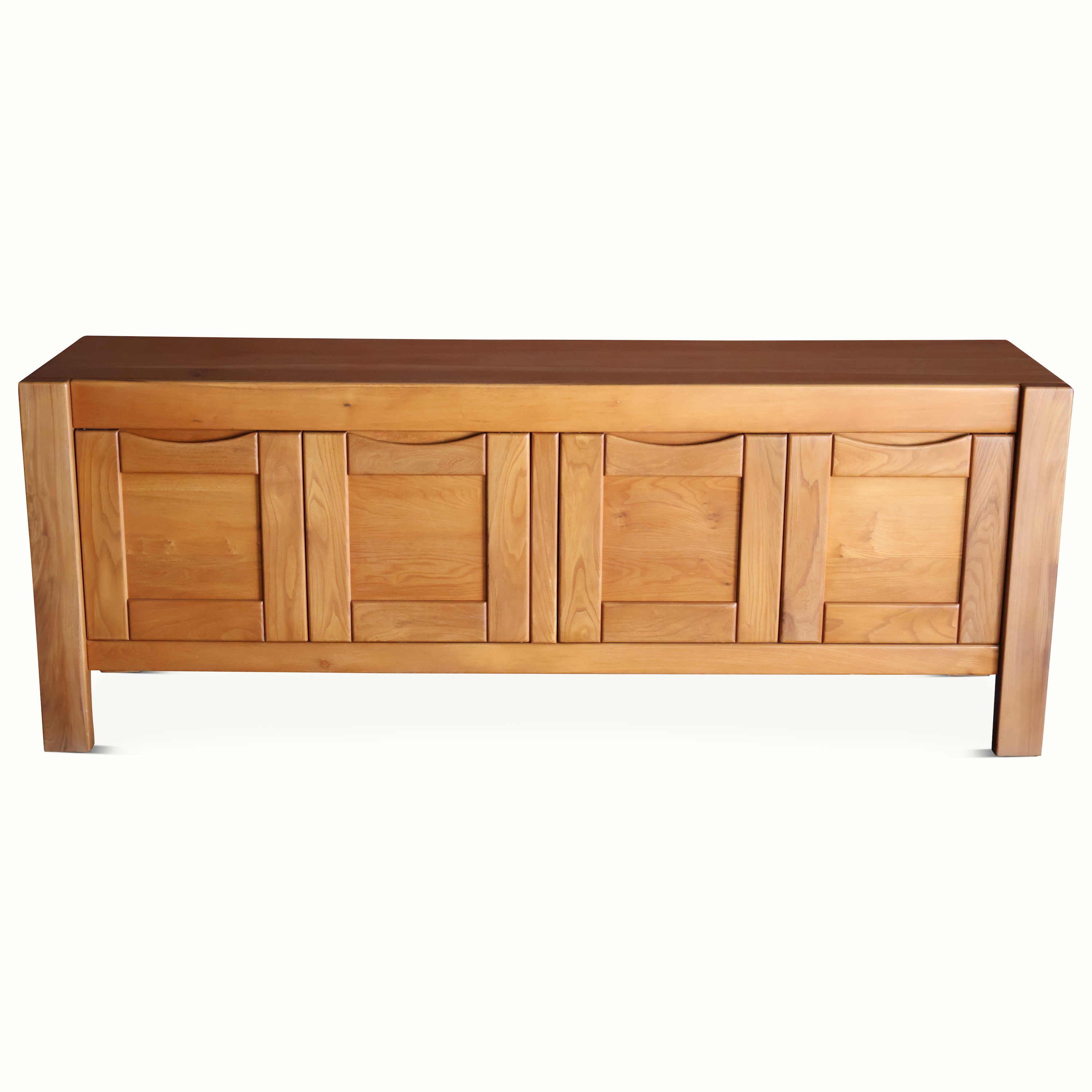 Elm Credenza by Maison Regain, France, 1960s