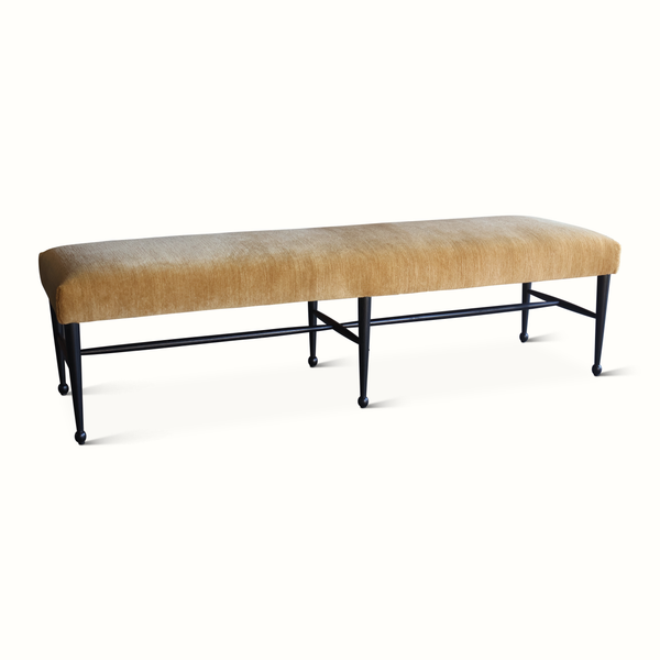 Madison Bench in Silk Wool Ochre Rug
