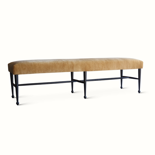 Madison Bench in Silk Wool Ochre Rug