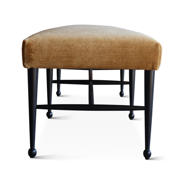 Madison Bench in Silk Wool Ochre Rug