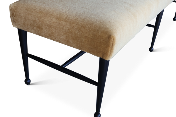 Madison Bench in Silk Wool Ochre Rug