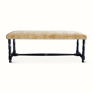 Mamounia Bench in a Silk Ochre Rug