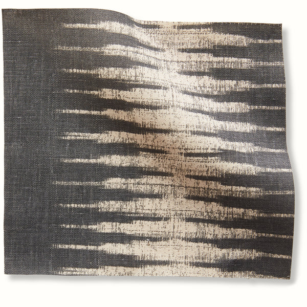 Peter Dunham Textiles Ikat in Charcoal Pillow