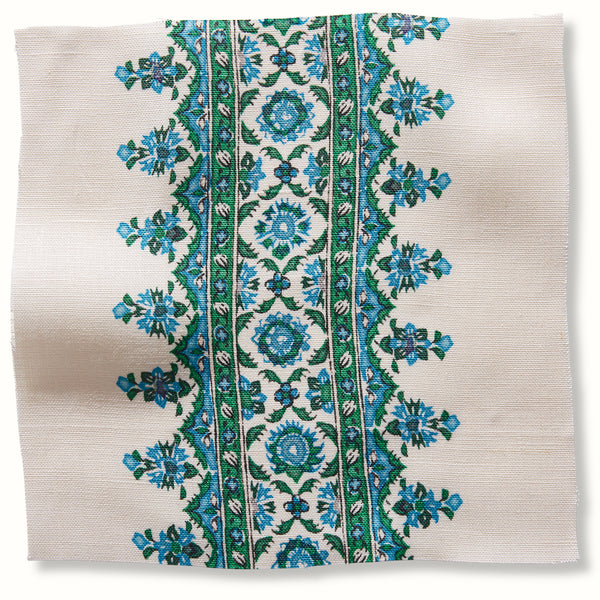 Peter Dunham Textiles Isfahan Stripe in Blue/Green Pillow